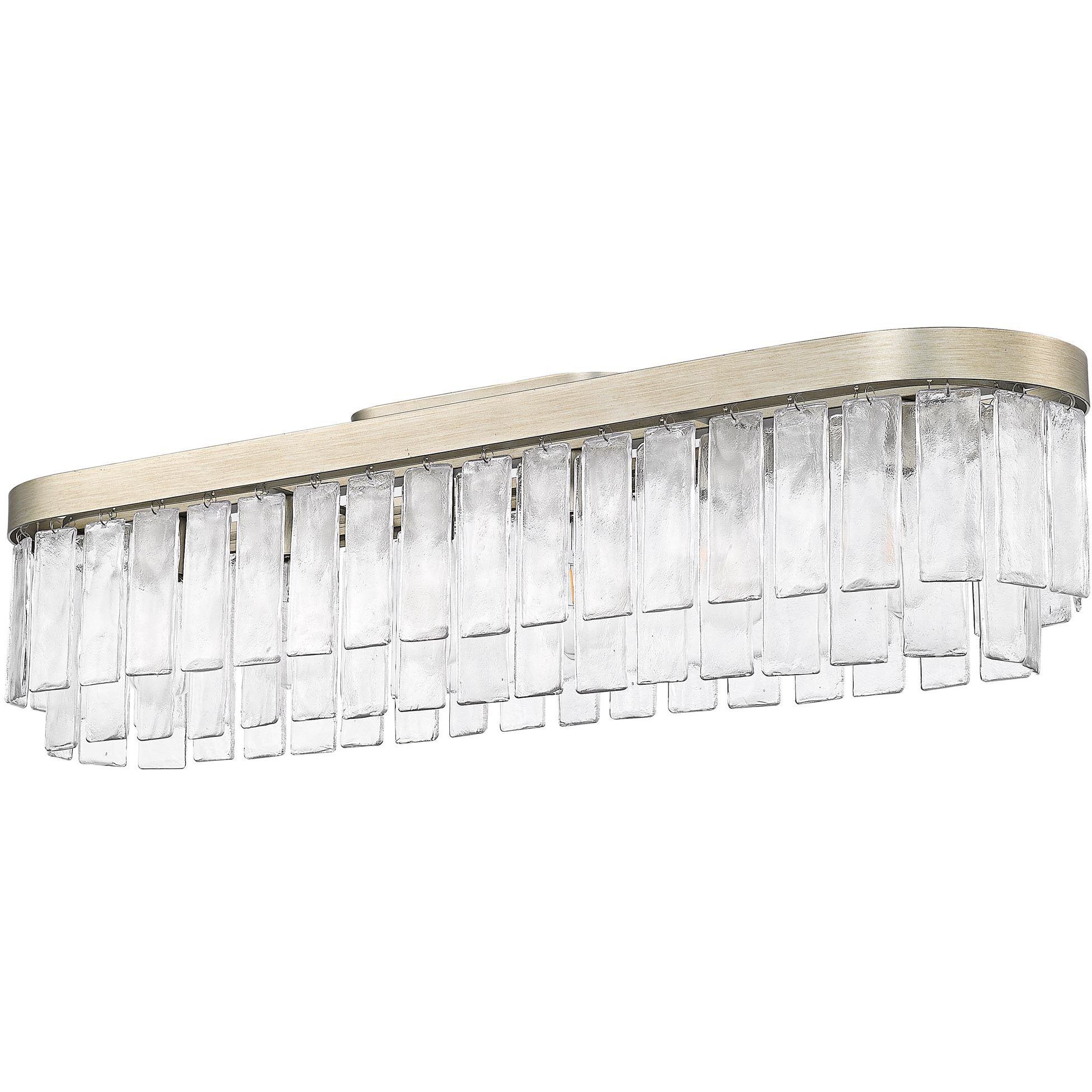 Ciara 6 Light 42 inch White Gold Flush Mount Ceiling Light