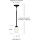 Dixon 1 Light 5 inch Matte Black Pendant Ceiling Light