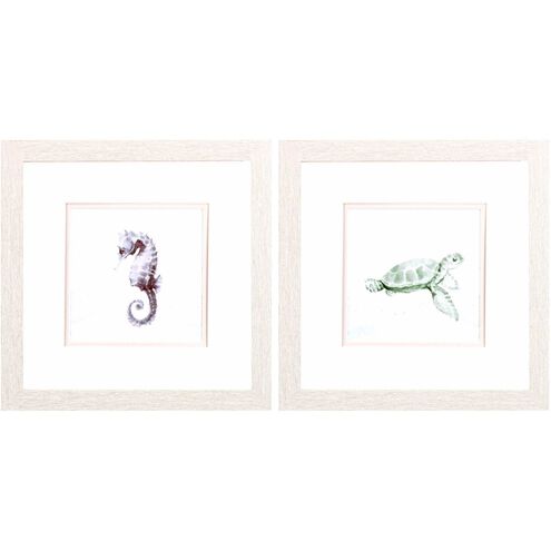 Waterside Collection Gray Framed Art