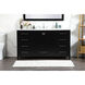 Irene 60 X 22 X 34 inch Black Vanity Sink Set