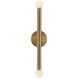 Alora Mood Arden LED 2.38 inch Brushed Gold Bath Vanity Light Wall Light