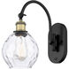 Ballston Waverly LED 6 inch Black Antique Brass Sconce Wall Light
