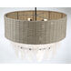 Breakers Isle 9 Light 32.63 inch Coal Pendant Ceiling Light