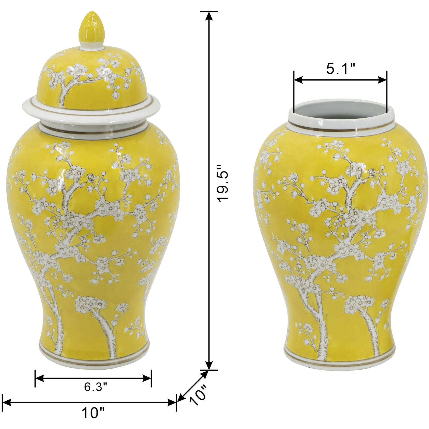 Plum 19.5 X 10 inch Jar