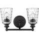 Mae 2 Light 14 inch Matte Black Vanity Light Wall Light