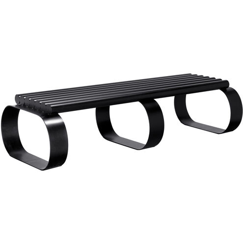 Satish Matte Black Bench
