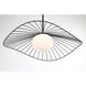 Langley 1 Light 24 inch Dark Matte Black Pendant Ceiling Light