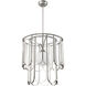Melody 1 Light 25 inch Brushed Polished Nickel Pendant Ceiling Light