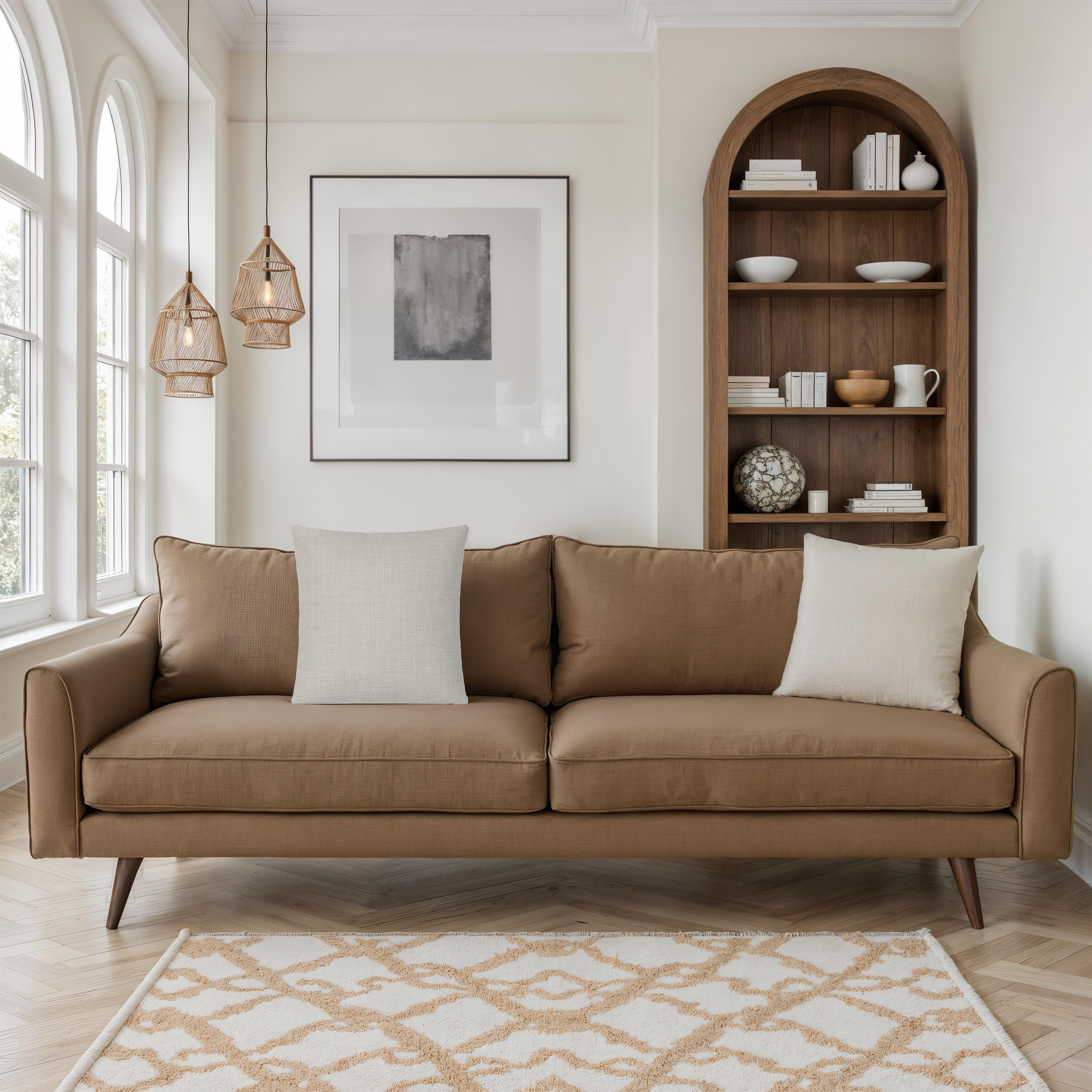 Pisces 20 inch Ivory Decorative Pillow