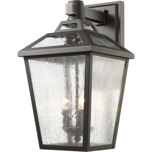 Bayland Outdoor Wall Light in Oil Rubbed Bronze, 11.64, back plate is 6 " w x 12 " H