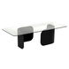 Varicka 66 X 30 inch Matte Black Coffee Table