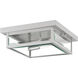Westover 2 Light 12 inch Stainless Steel Outdoor Flush Mount