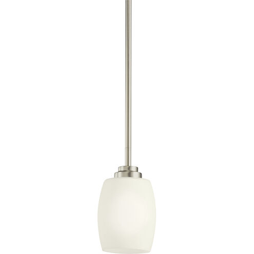 Eileen 1 Light 5 inch Brushed Nickel Mini Pendant Ceiling Light in Incandescent