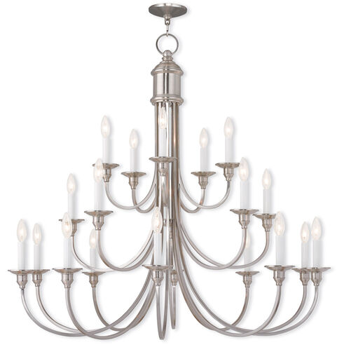 Cranford 20 Light 42 inch Brushed Nickel Foyer Chandelier Ceiling Light
