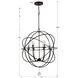 Solaris 6 Light 28.5 inch English Bronze Pendant Ceiling Light