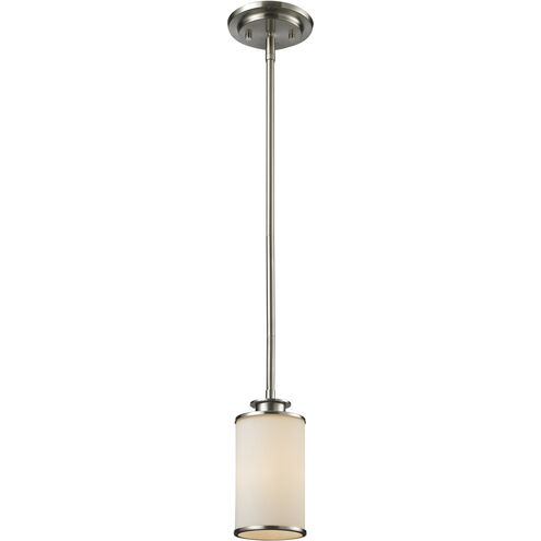 Savannah 1 Light 4.5 inch Brushed Nickel Pendant Ceiling Light