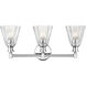 Auden 3 Light 23.75 inch Chrome Bath Vanity Wall Light