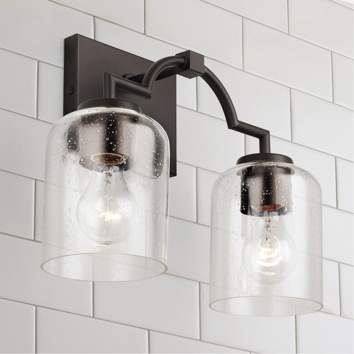 Carter 2 Light 14 inch Bronze Vanity Light Wall Light