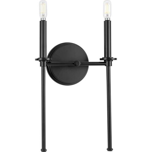 Elara 2 Light 4 inch Matte Black Wall Bracket Wall Light