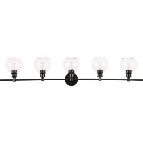 Collier 5 Light 47 inch Black Wall sconce Wall Light