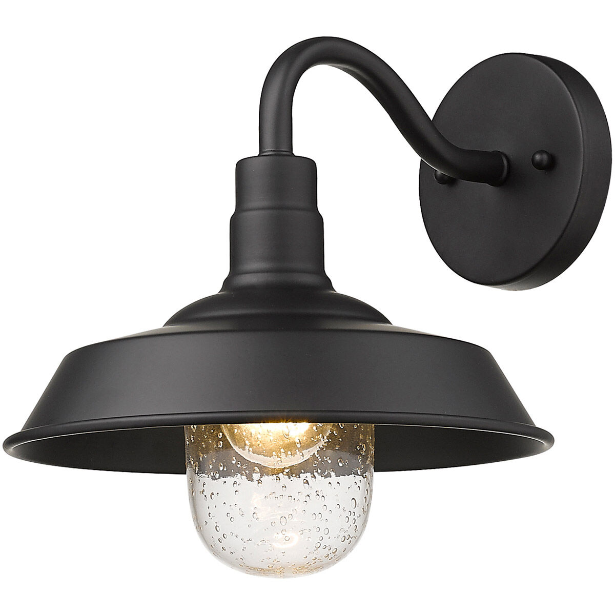 Burry 1 Light 11 inch Matte Black Exterior Wall Mount