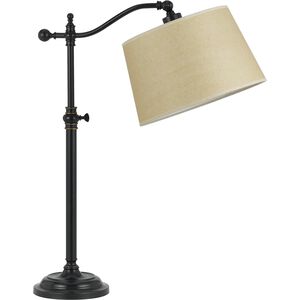 Wilmington 21 inch 100 watt Dark Bronze Table Lamp Portable Light, Down Bridge
