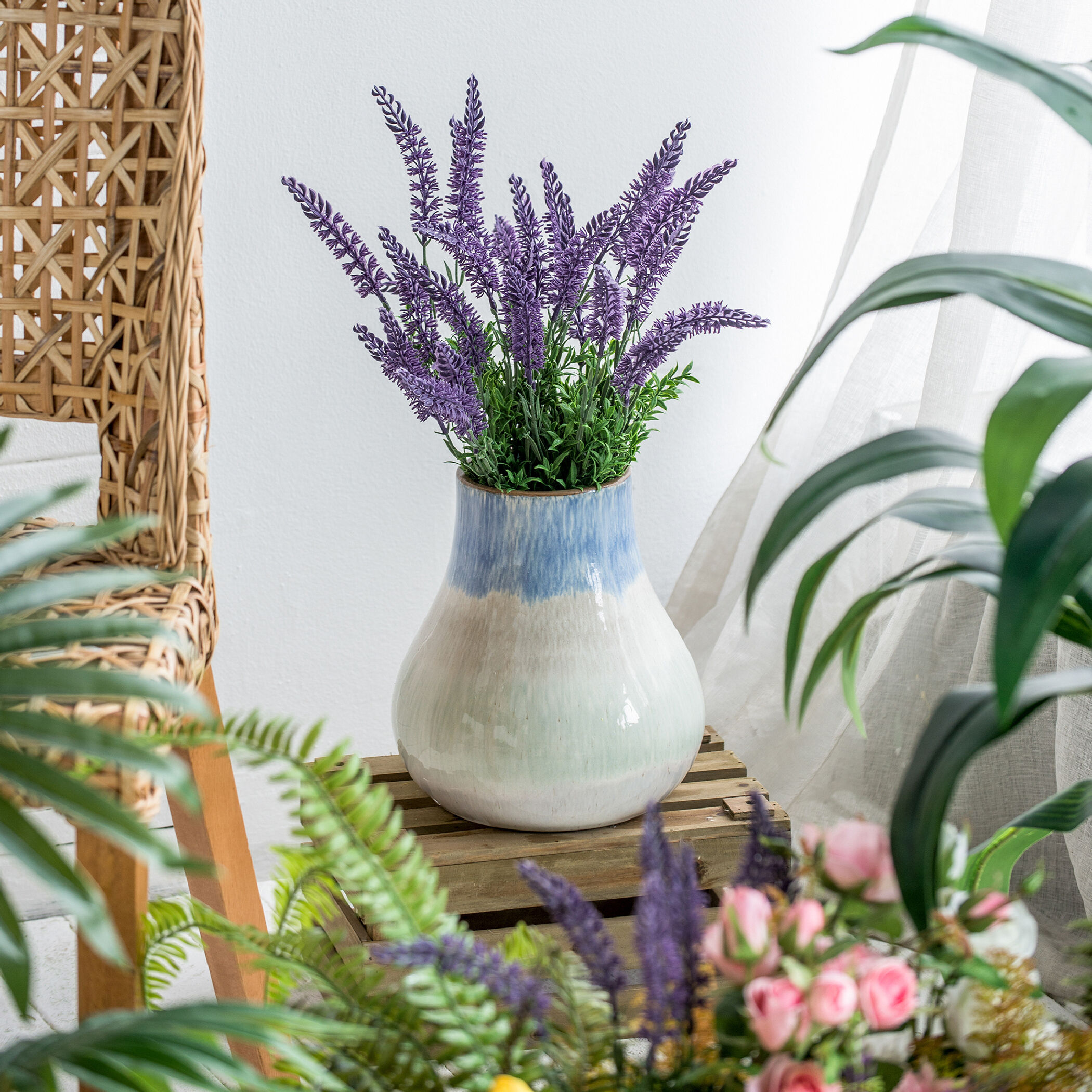 Gradient 10 X 9.1 inch Vase