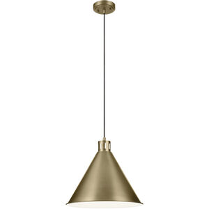 Zailey 1 Light Natural Brass Pendant Ceiling Light