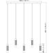 Stari Linear Chandelier Ceiling Light in Brushed Nickel