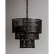 Arena 8 Light 20 inch Matte Black Pendant Ceiling Light