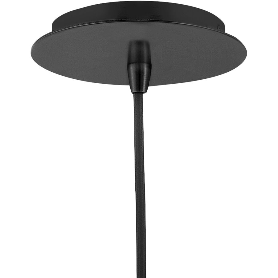 Livie LED 8 inch Black Pendant Ceiling Light, Semi-Flush Mount