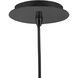Livie LED 8 inch Black Pendant Ceiling Light, Semi-Flush Mount