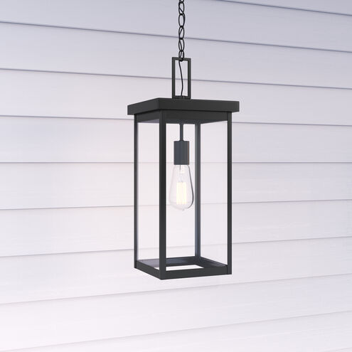 Barkeley 1 Light 8 inch Powder Coated Black Outdoor Hanging Lantern