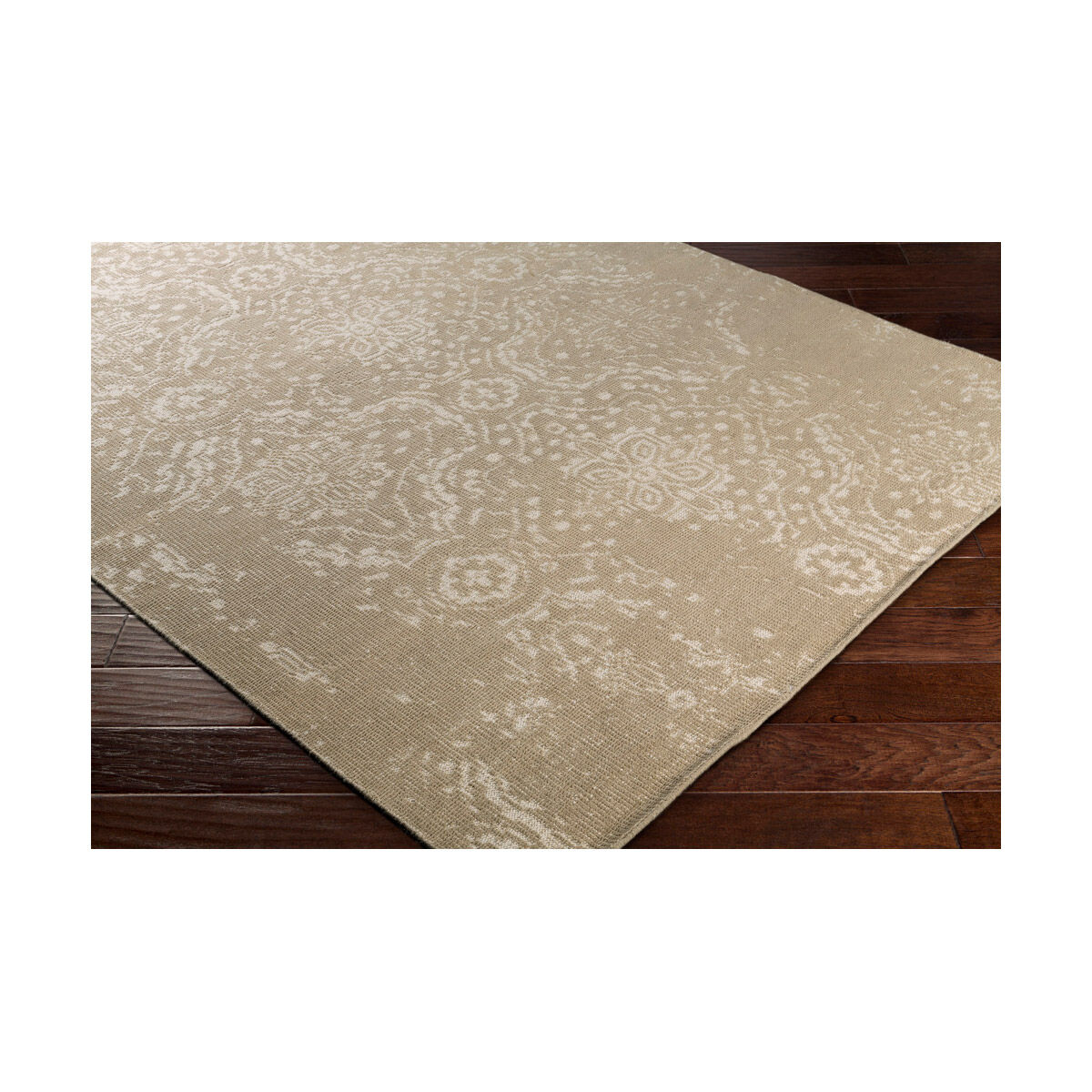 Hoboken 36 X 24 inch Green and Neutral Area Rug, Wool