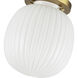 Alora Mood Cherise 1 Light 6.75 inch Brushed Gold Semi-Flush Mount Ceiling Light