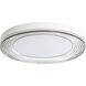 Ondulada LED 19.75 inch Sand White Flush Mount Ceiling Light in Smoky Acrylic