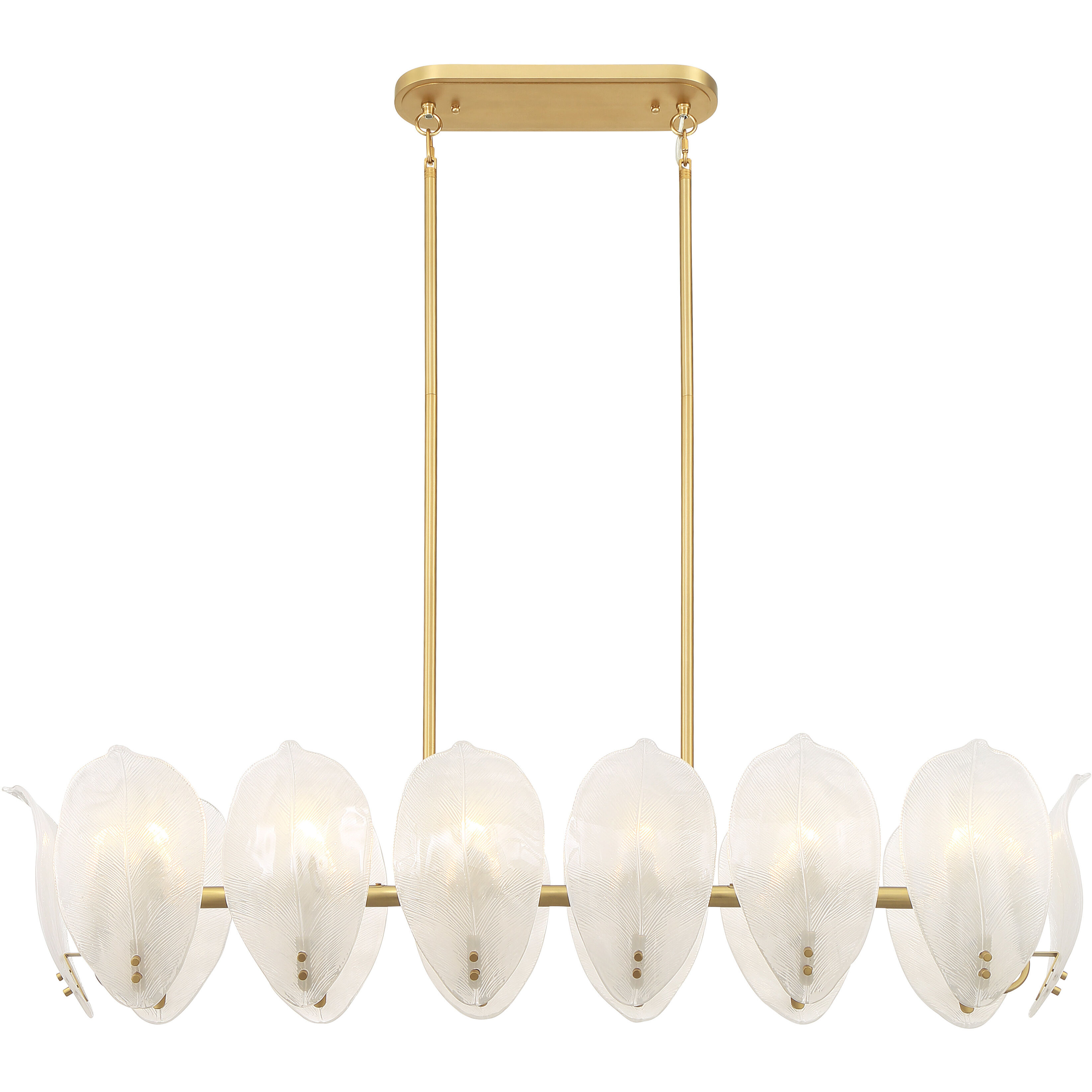 Orchid Island Light Ceiling Light in White Handmade Glass