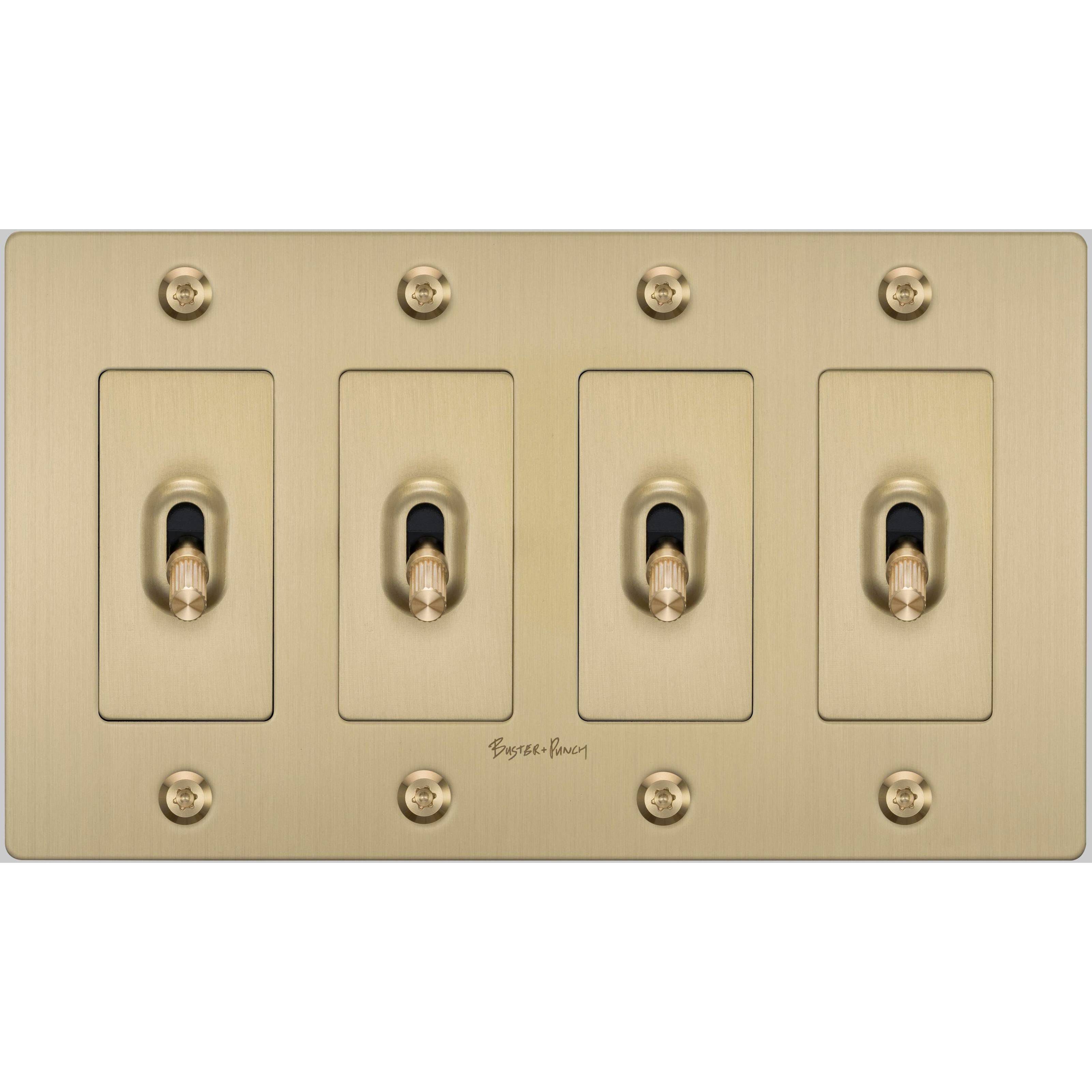4G Toggle 120-277 Brass Light Switch