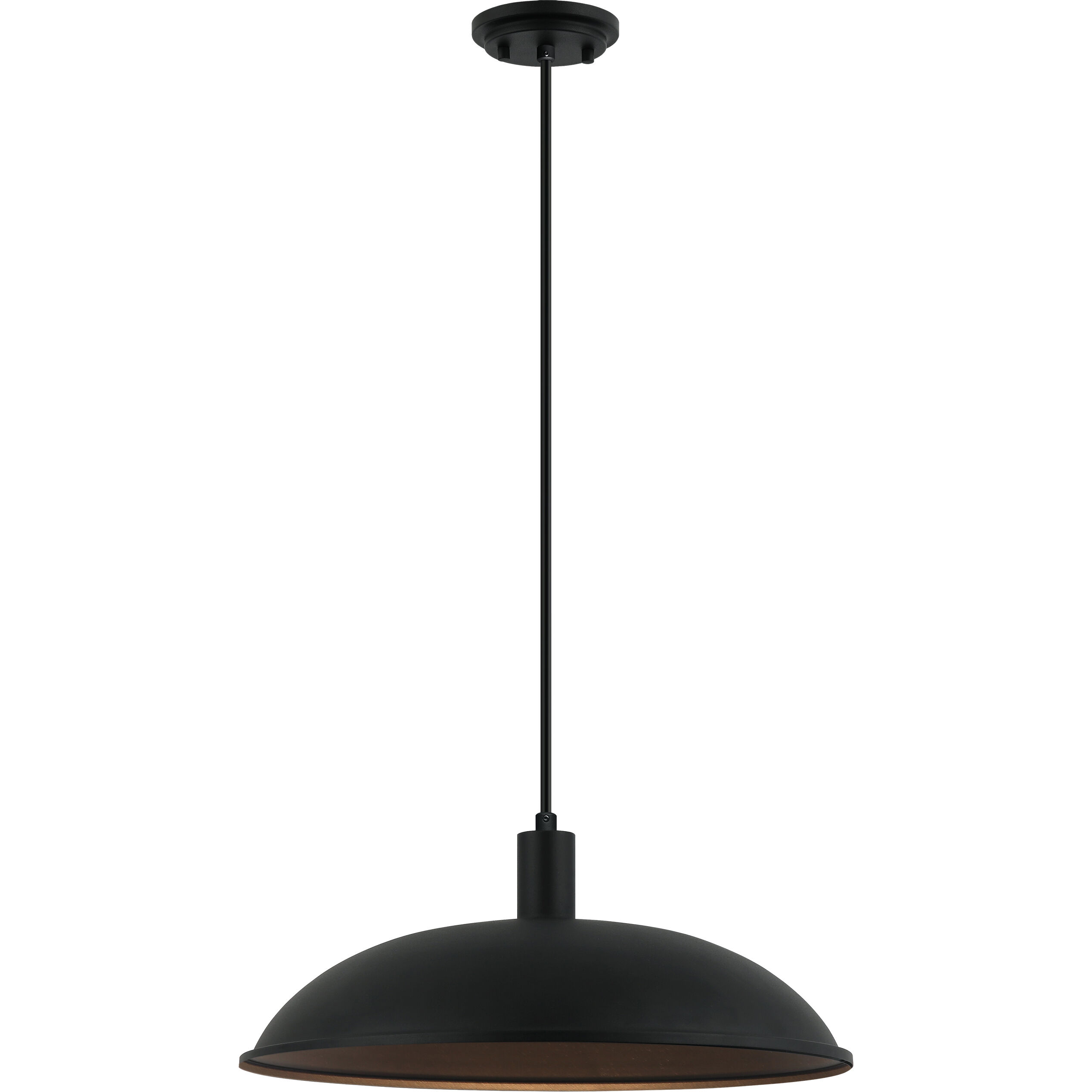 Farmley 1 Light 16 inch Matte Black Outdoor Pendant
