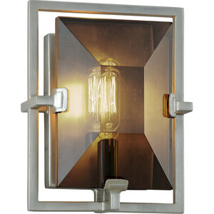 Prism 1 Light 7 inch Silver Leaf ADA Wall Sconce Wall Light