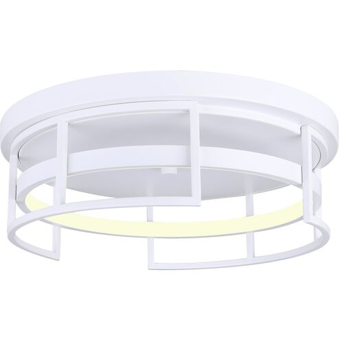 Amora LED 15 inch White Flush Mount Ceiling Light