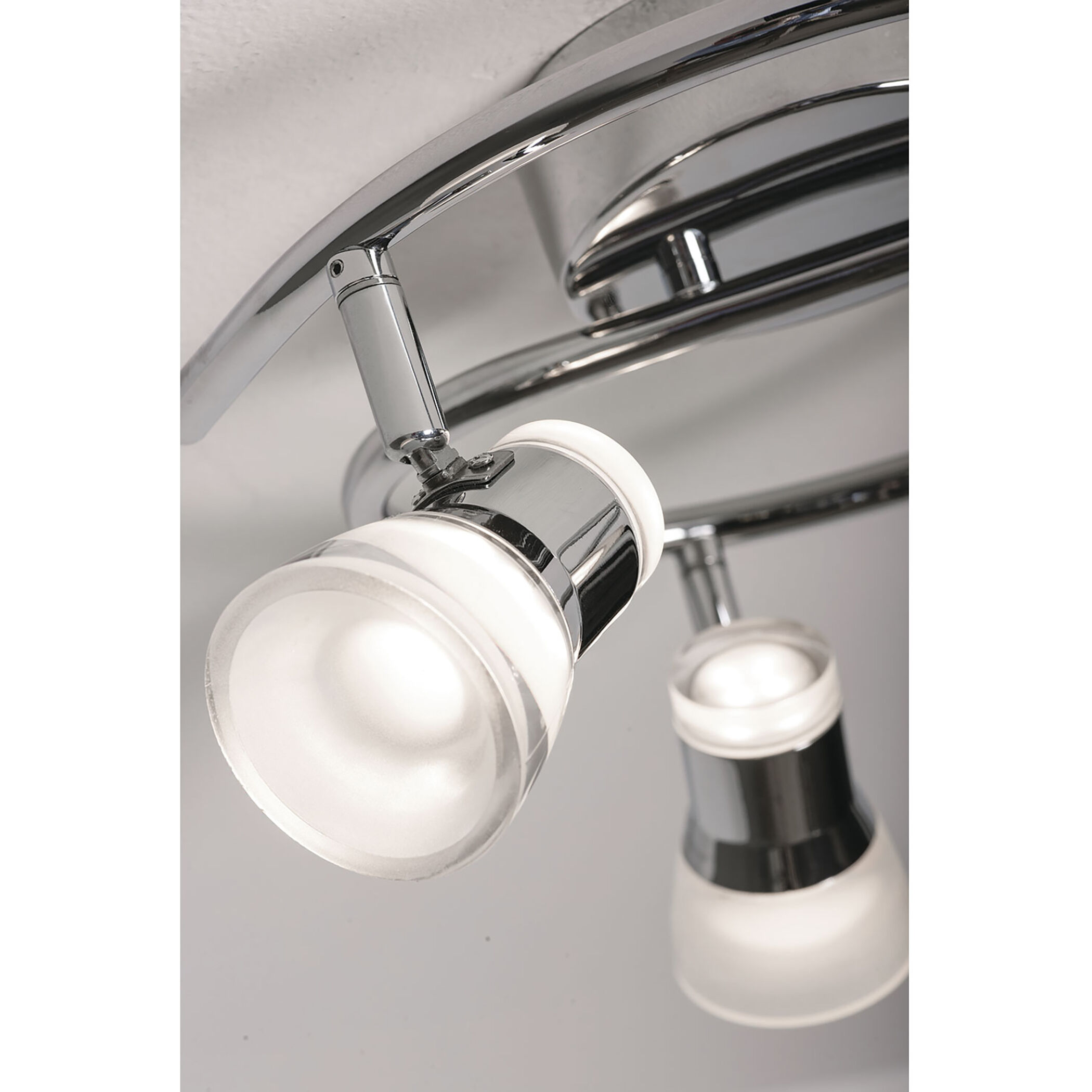 Gage 3 Light 120V Polished Chrome Fixed Rail Ceiling Light