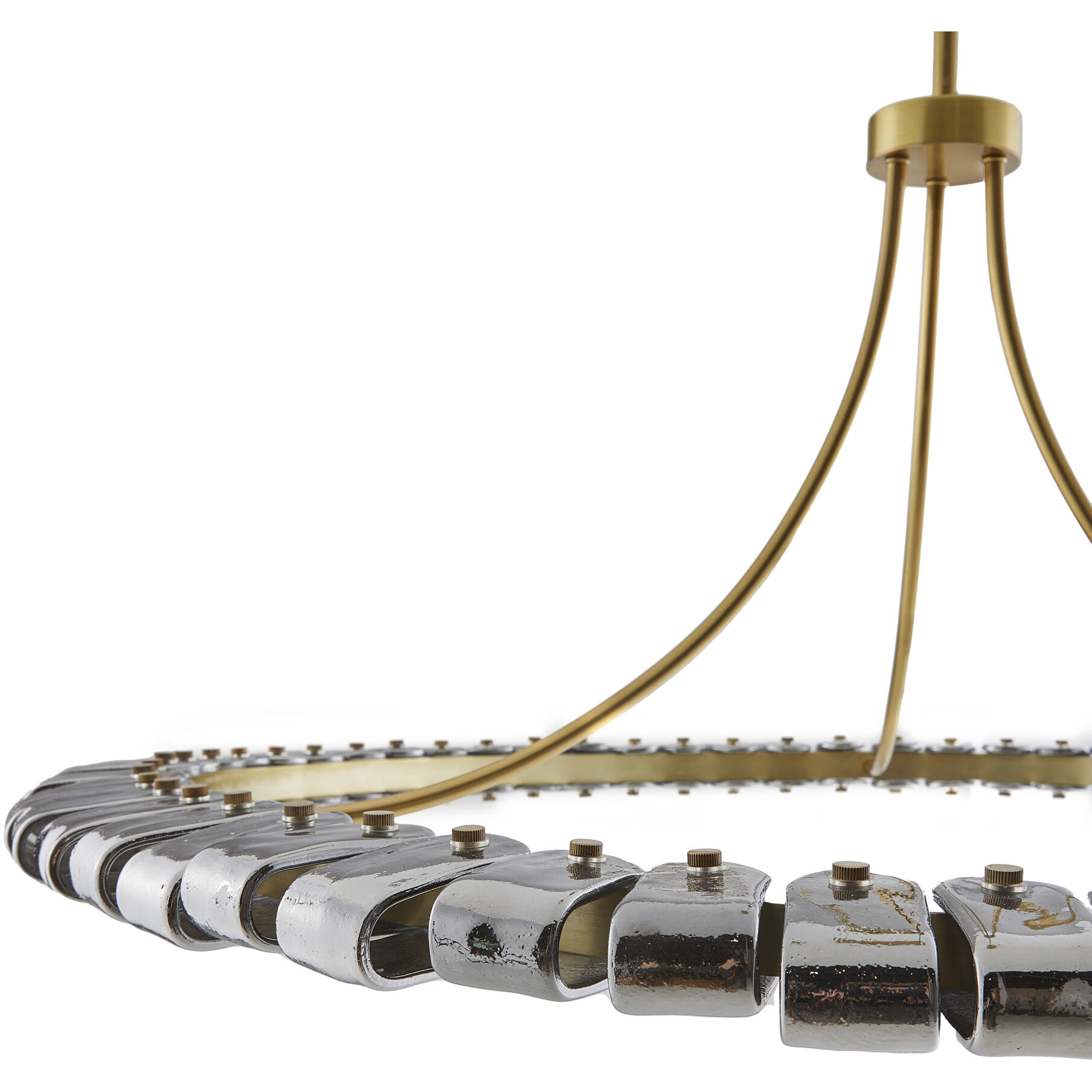 Santorini 1 Light 44 inch Blue Smoke Luster Chandelier Ceiling Light