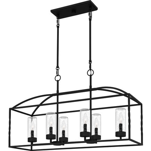 Thatcher 6 Light 36.5 inch Earth Black Island Light Ceiling Light, Outdoor Listed