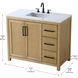 Alina 42 X 34 inch Linen Oak Bathroom Vanity Cabinet