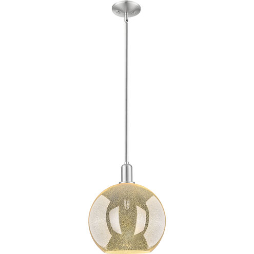 Arcadia Athens 1 Light 11.75 inch Brushed Satin Nickel Mini Pendant Ceiling Light in Mercury