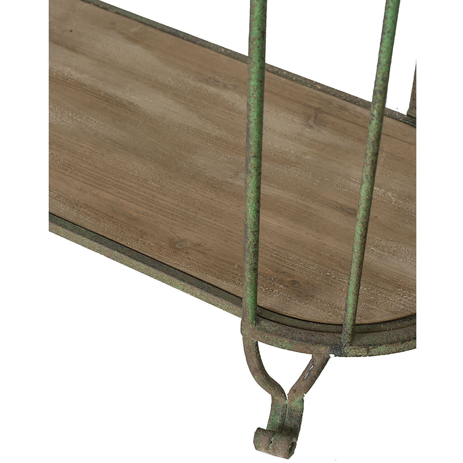 Anita 79.9 X 47.2 X 16.5 inch Weathered Green/Brown Shelving Unit