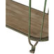 Anita 79.9 X 47.2 X 16.5 inch Weathered Green/Brown Shelving Unit