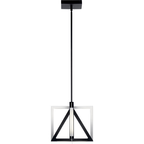 Axis LED 12.25 inch Matte Black Pendant Ceiling Light