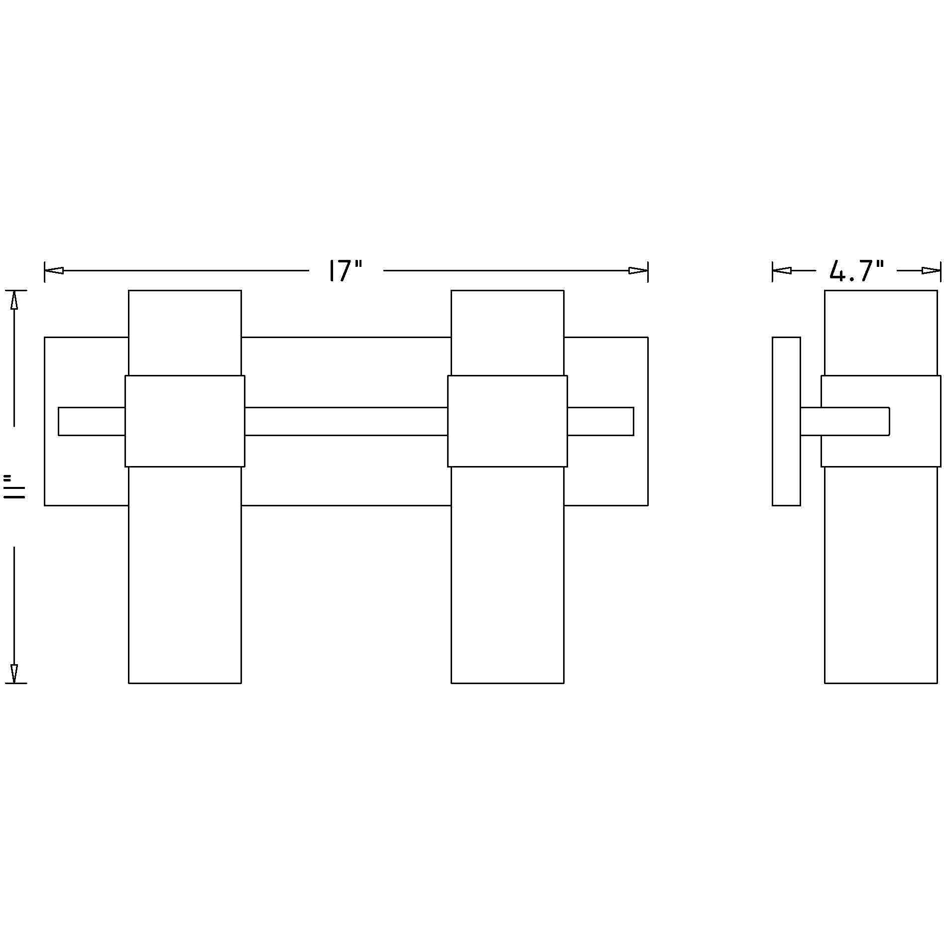Lawson 2 Light 17 inch Rubbed Brass Vanity Wall Light in Rubbed Bronze